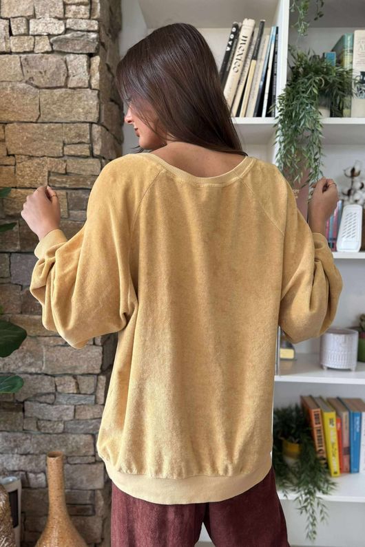 Terry B Classic Sweatshirt Custard
